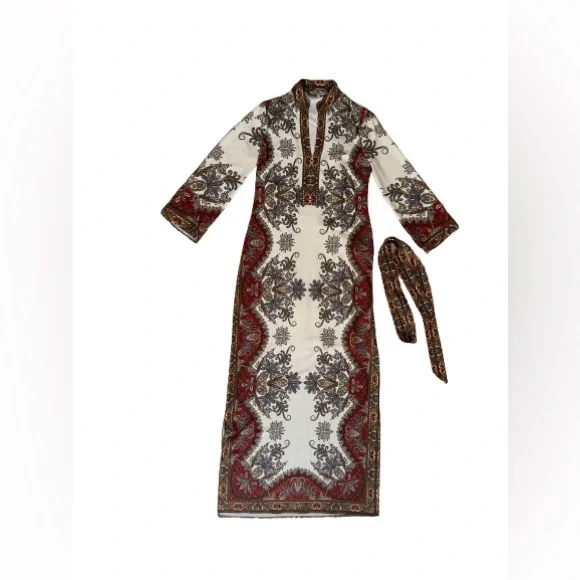 Veronica Beard 3/4 Sleeve Maxi Dress - Picture 3 of 9